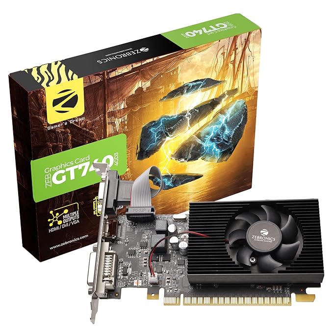 ZEBRONICS GT740 Graphics Card Pre Owned