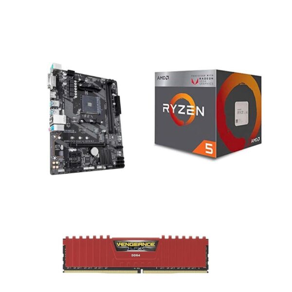 Gigabyte GA-A320M-H Motherboard / Ryzen 5 2200g / CORSAIR Vengeance 8GB DDR4 (Copy)