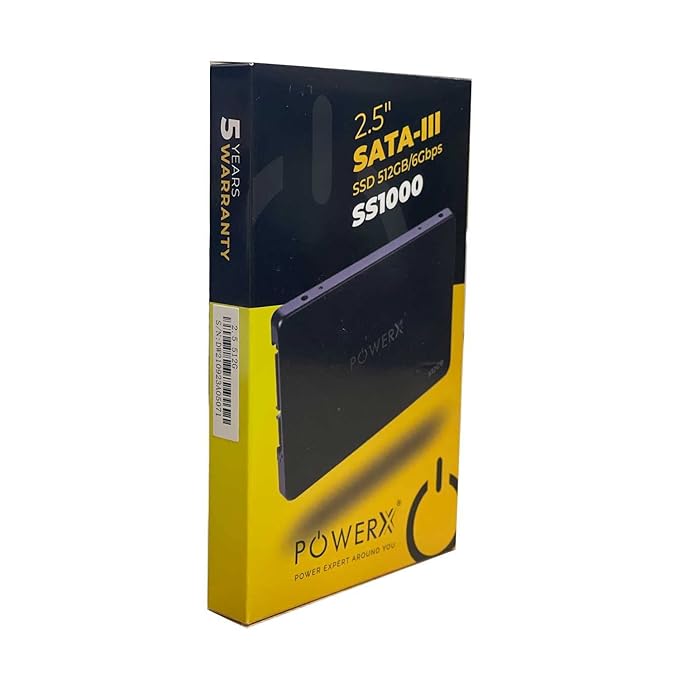 POWERX 512GB Sata SSD 2.5-Inch Internal Pre Owned